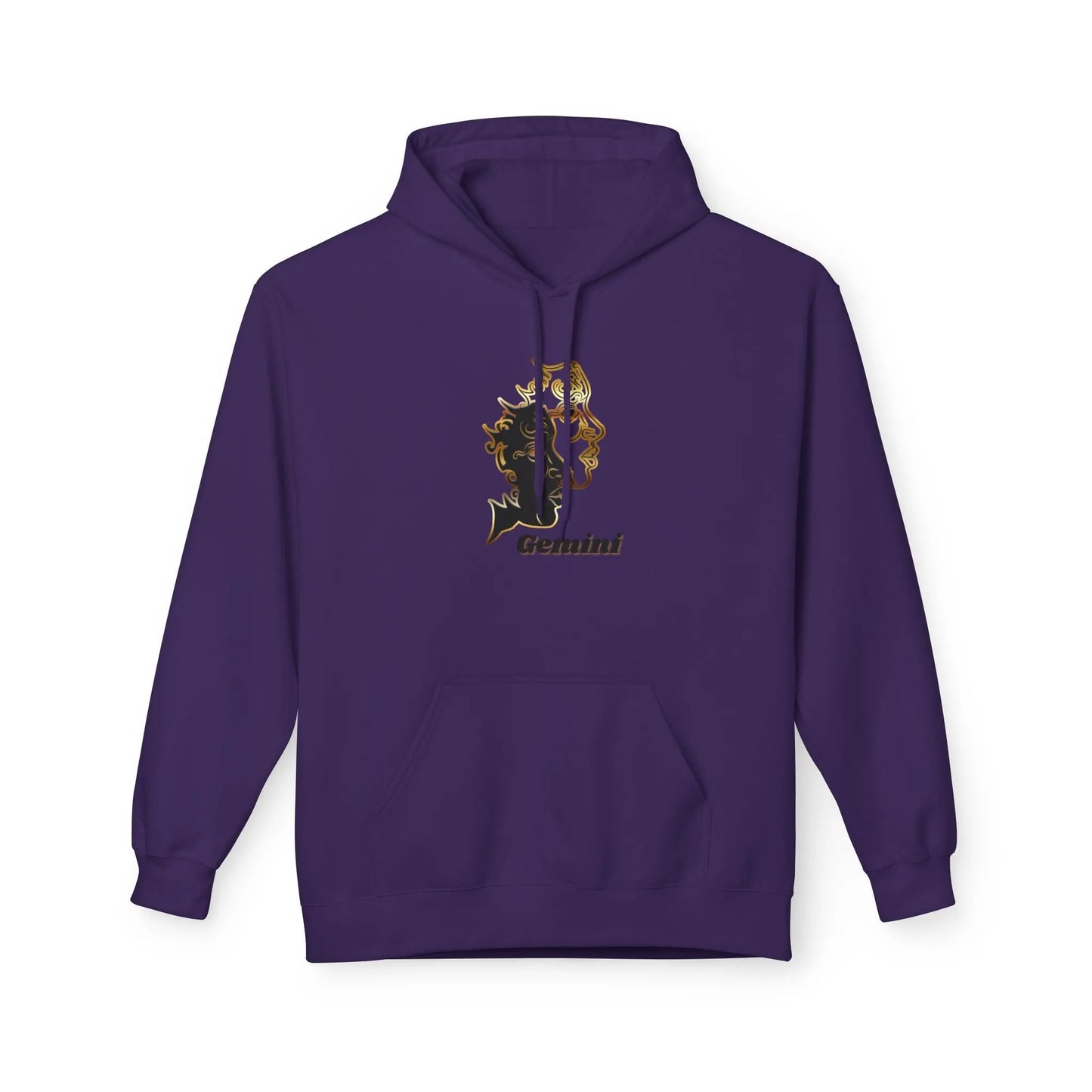 Gemini — Two Sides, One Icon — Twin Faces Astrology Graphic Sweatshirt Printify