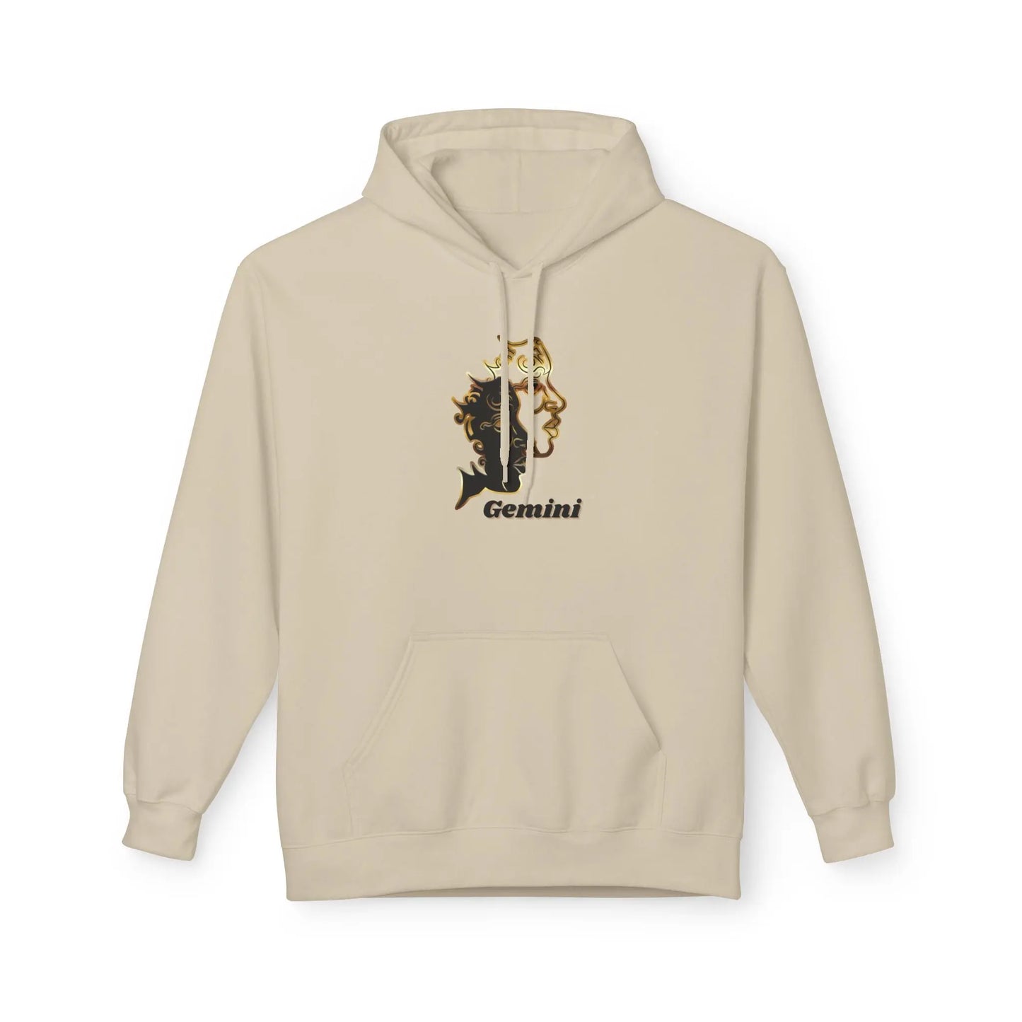Gemini — Two Sides, One Icon — Twin Faces Astrology Graphic Sweatshirt Printify