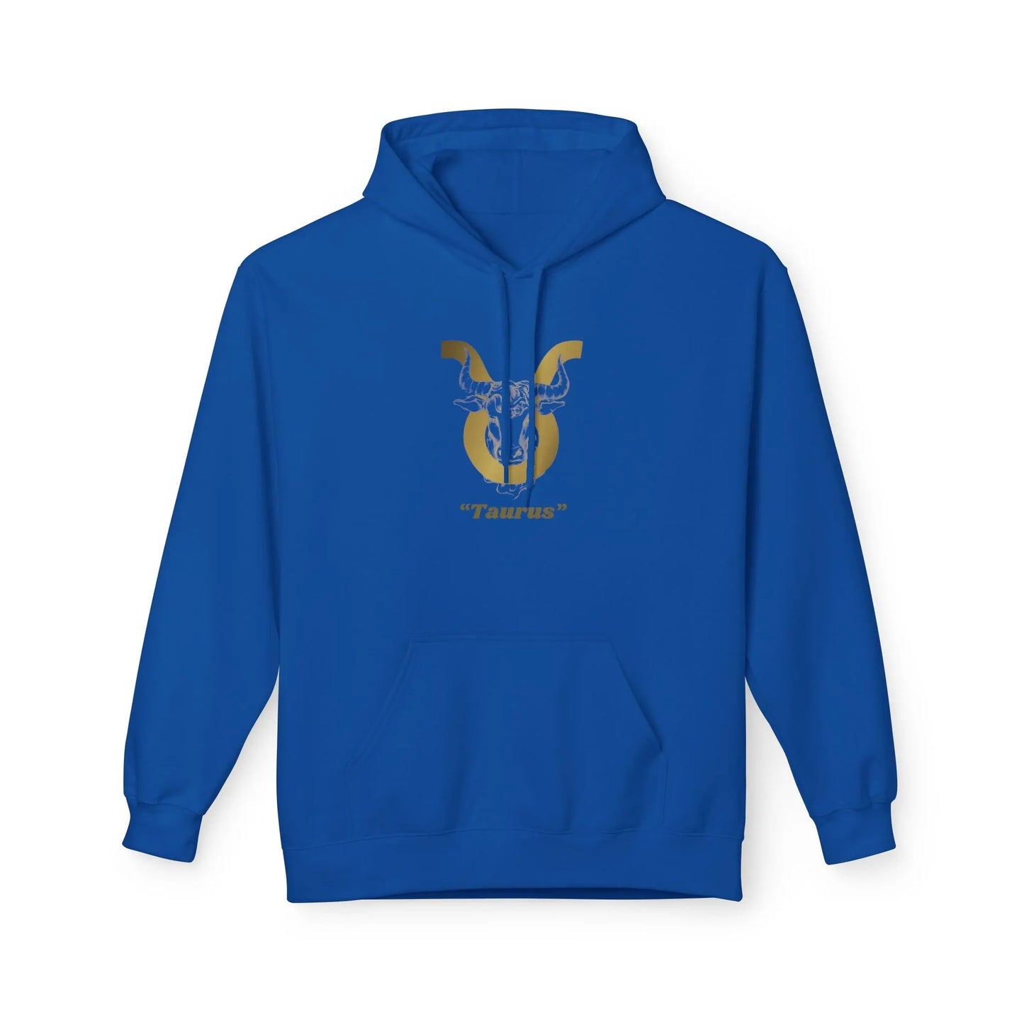 Taurus Season: Unbothered & Rooted— Gold Bull Astrology Pullover Printify