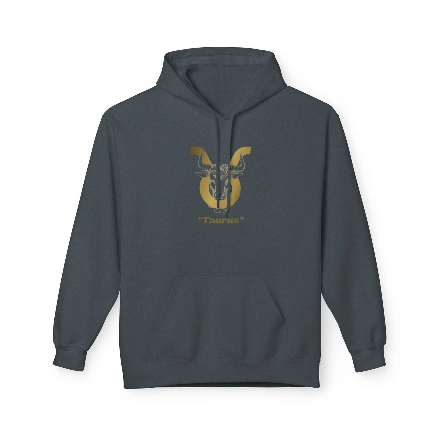 Taurus Season: Unbothered & Rooted— Gold Bull Astrology Pullover Printify