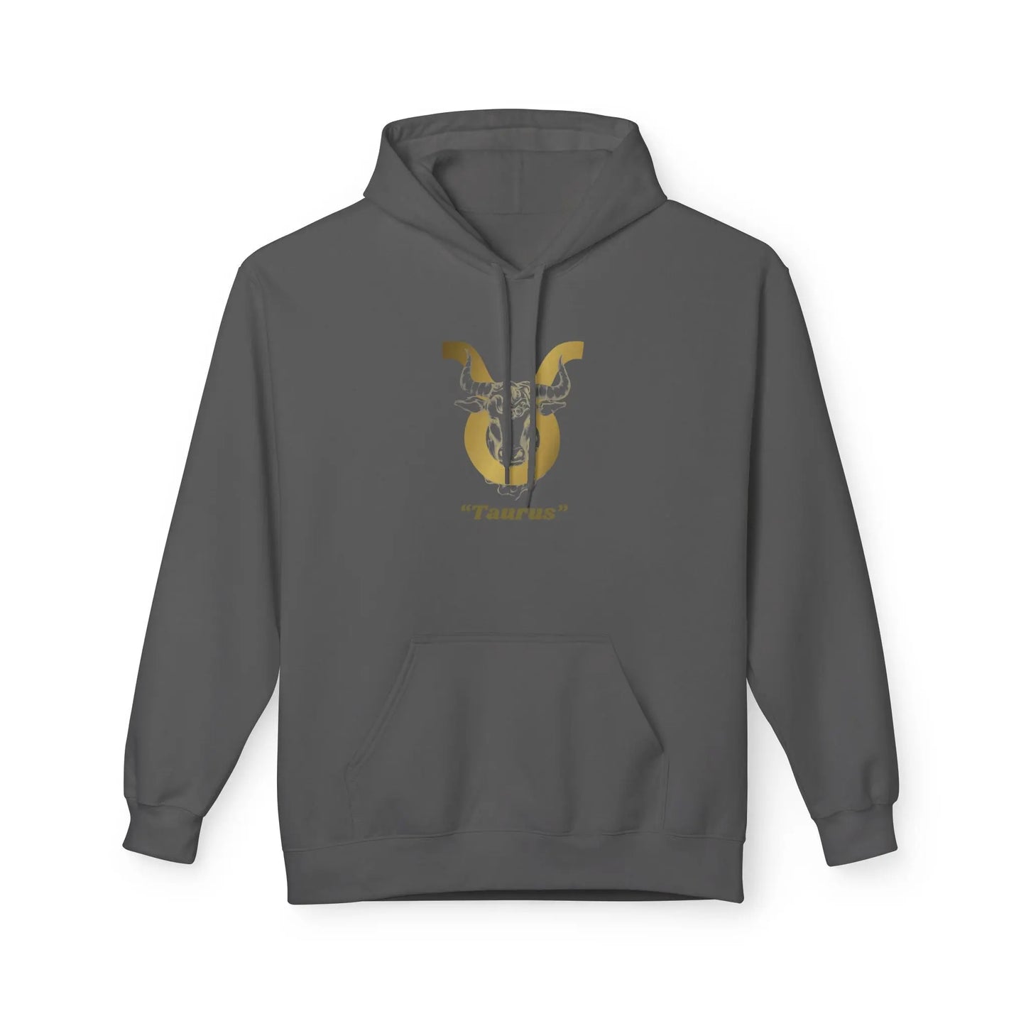 Taurus Season: Unbothered & Rooted— Gold Bull Astrology Pullover Printify