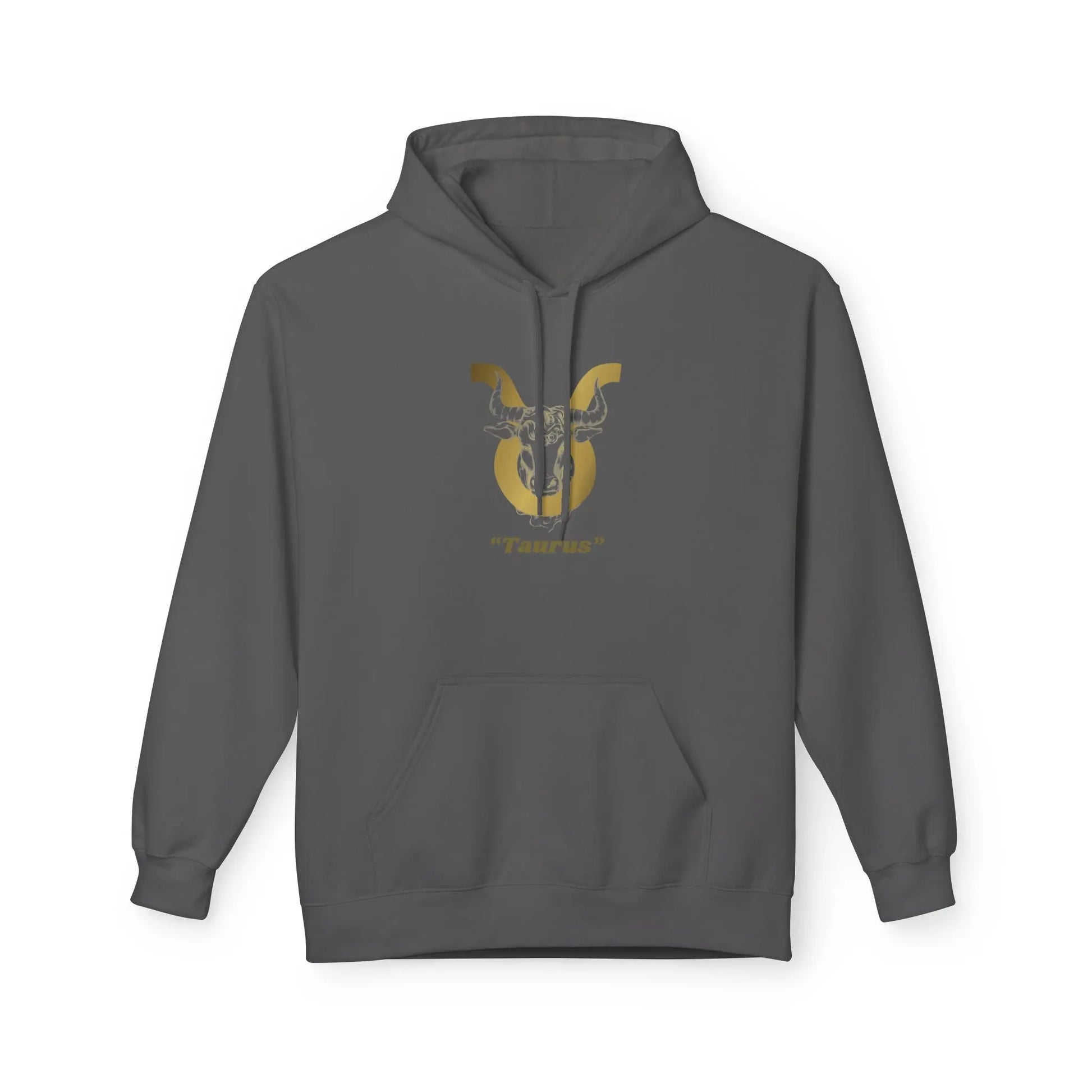 Taurus Season: Unbothered & Rooted— Gold Bull Astrology Pullover Printify