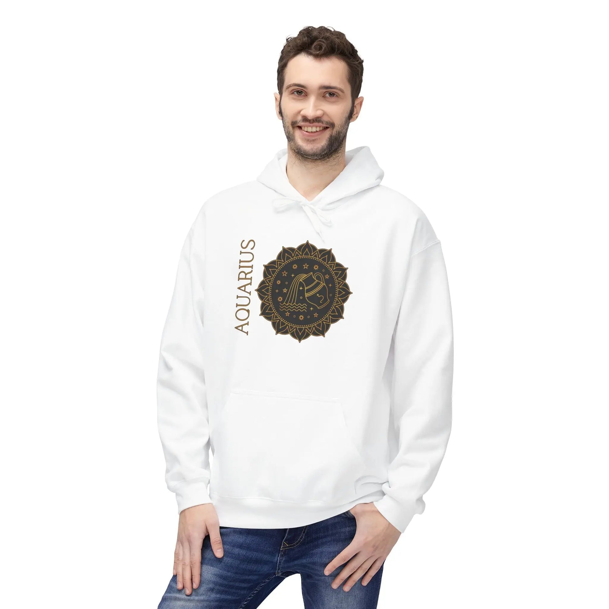 “Built Different” — Floral Mandala Astrology Hoodie Printify