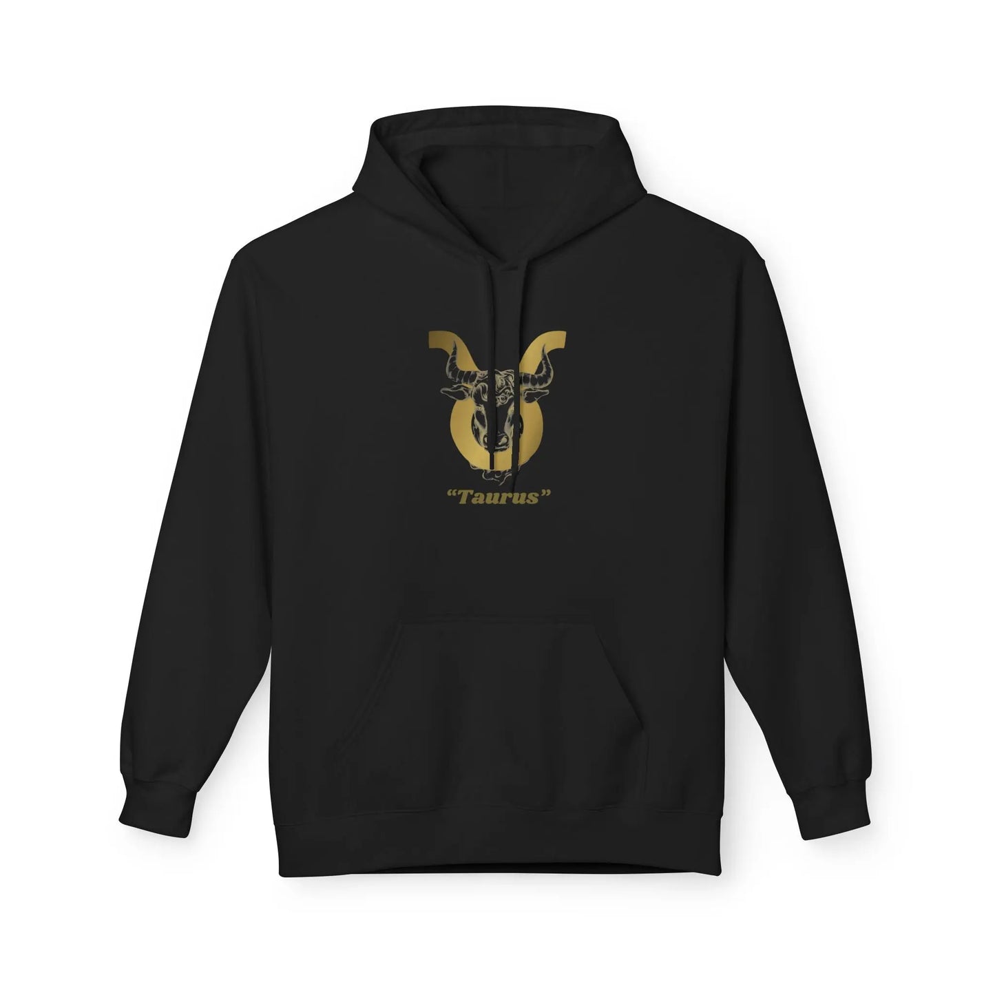 Taurus Season: Unbothered & Rooted— Gold Bull Astrology Pullover Printify