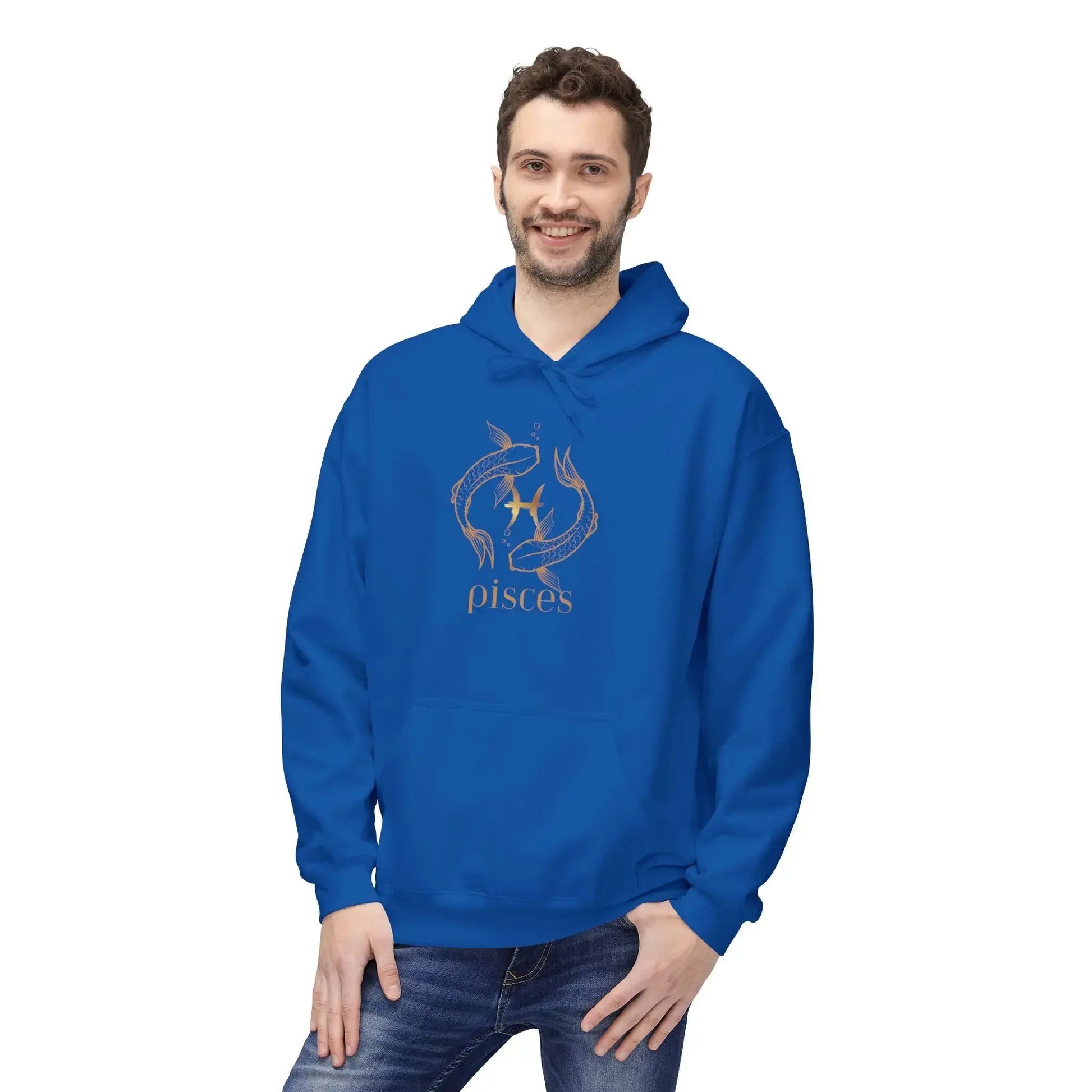 Intuitive by Nature — Rose Gold Zodiac Fish Sweatshirt Printify