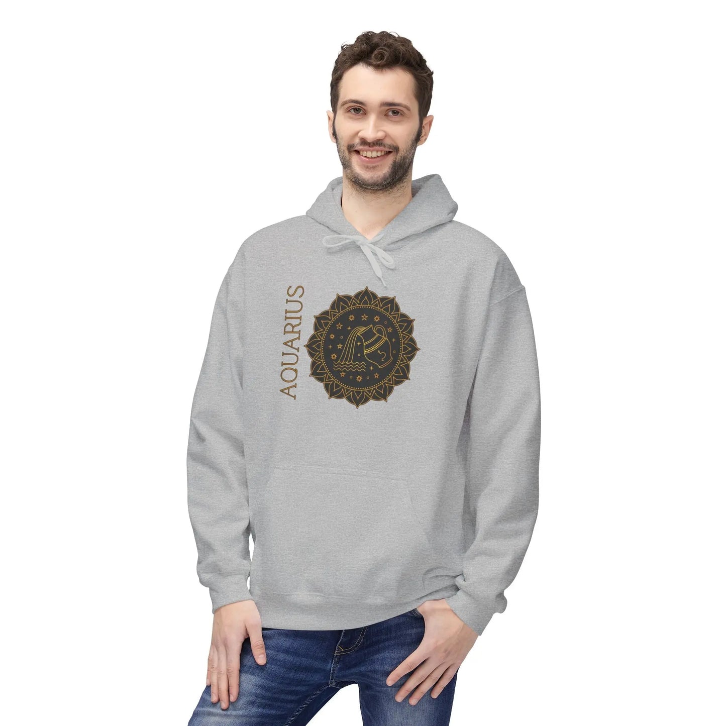 “Built Different” — Floral Mandala Astrology Hoodie Printify