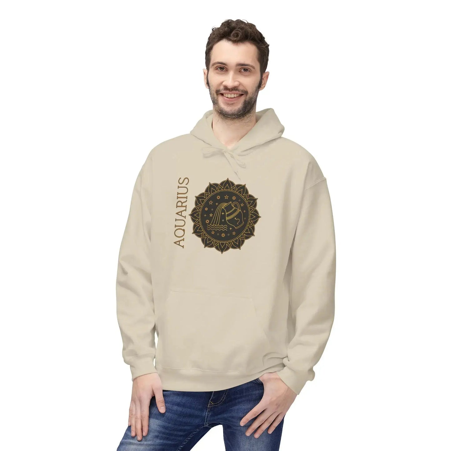 “Built Different” — Floral Mandala Astrology Hoodie Printify