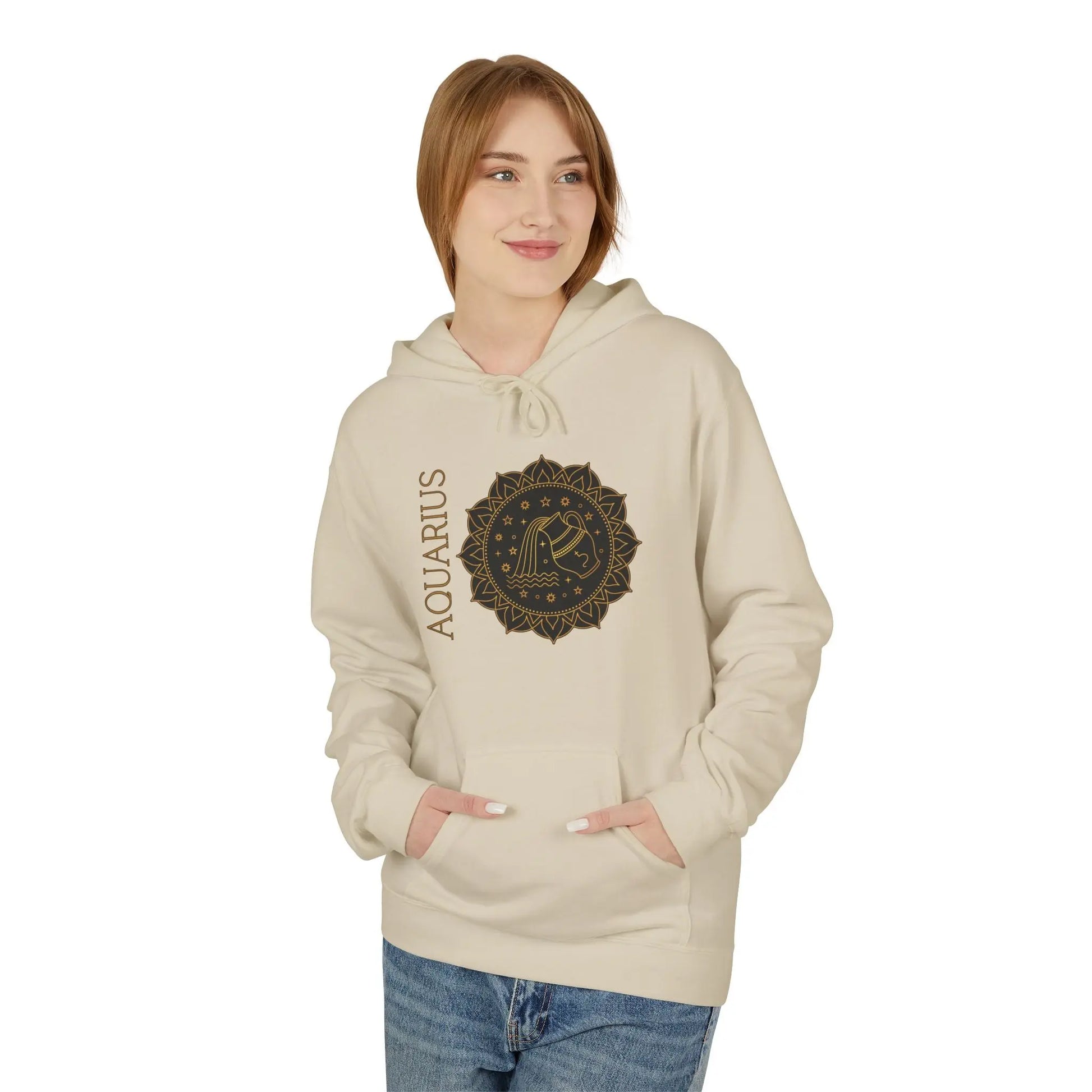 “Built Different” — Floral Mandala Astrology Hoodie Printify