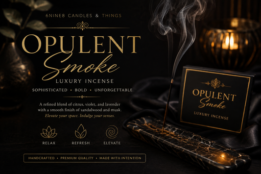 Opulent Smoke "Incense" 6Nine8 Candles&Things